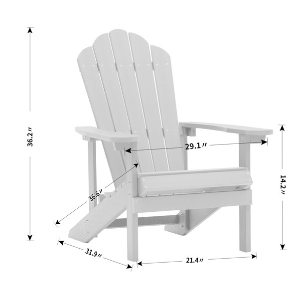 Rosecliff Heights Hachirou Adirondack Chair & Reviews Wayfair